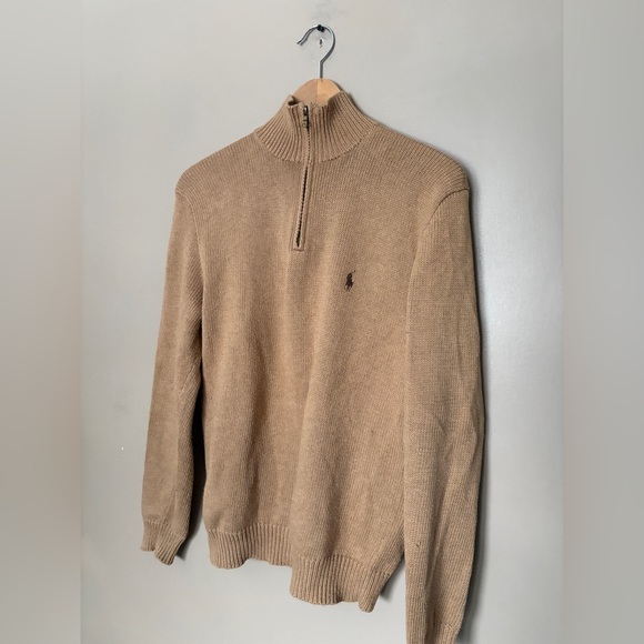 vintage Ralph Lauren POLO 1/4 zip sweater sz S EUC 100% cotton preppy Old Money - Picture 5 of 15